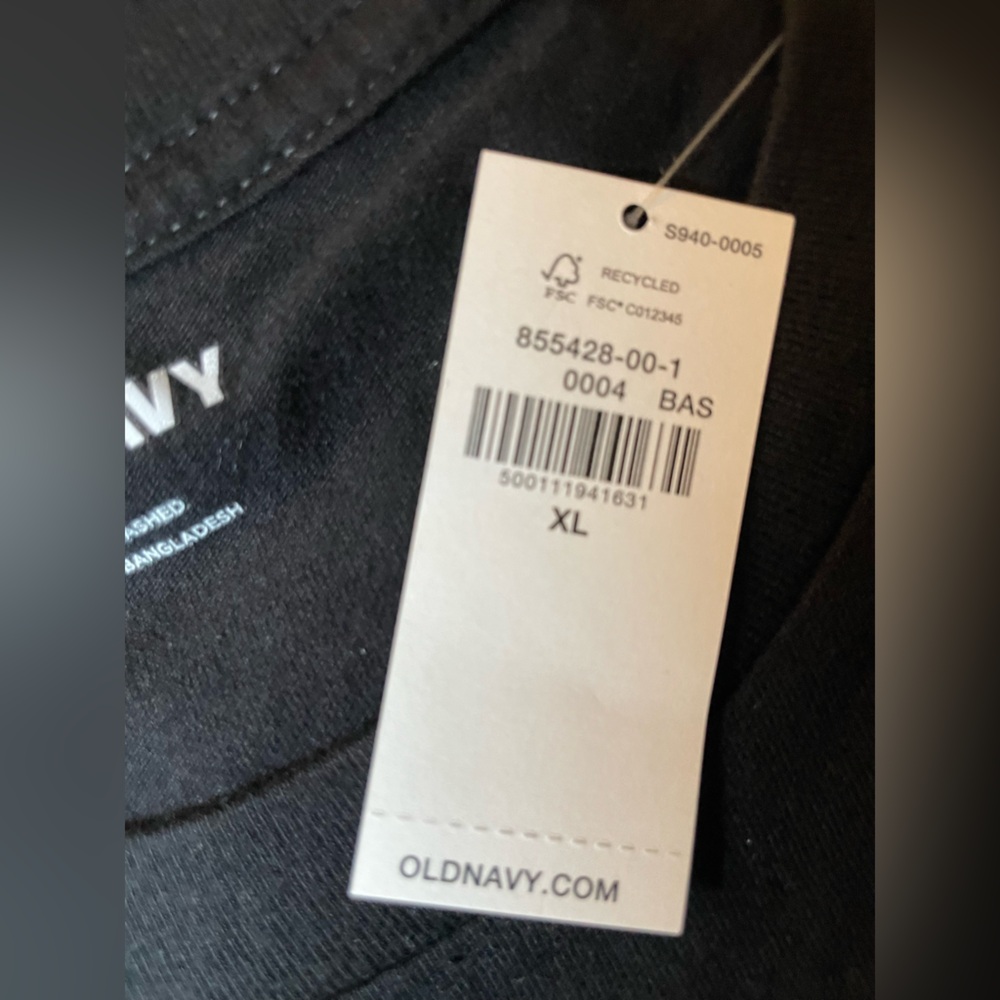 🆕 Old Navy Men’s Crew-Neck Short Sleeve T-Shirt Black XLarge XL - Picture 7 of 11